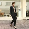 Women's Suits & Blazers Jacket Female 2023 Autumn Ol Small Suit Feet Pants Two Sets Of Temperament Fashion Solid Color Slim Overalls Clothes