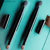 Pennelli per trucco 1 pz Pennello per trucco portatile a doppia estremità Cosmetico Naso Ombretto Ombretto Halo Beauty Make Up Brush Tools Q231110