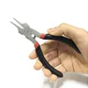 Freeshipping 5" Flat Nose Plier No Teeth Ultrathin Jewelry Plier Press Pliers Crimping Tool Multitool Alicates Ferramenta Fesxc