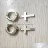 Lampadario pendente ipoallergenico in acciaio inossidabile croce stella orecchini uomini punk falso piercing clip sul cerchio per le donne moda Dhgarden Dh7Fc