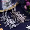 Opaski na głowę YouLapan HP252 Flower Bridal Crown Tiara Rhinestone Wedding Hair I BINDY BRIDAL Hair Accesorie Luksusowy kryształowy nakryć ślubną 231102