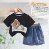 Nya sommar Barnkläder Bebis Pojkar Kläder Kostym Flickor Casual T-shirt Shorts 2st/set Småbarnskostym Spädbarn Träningsoveraller