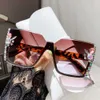 Herren-Sonnenbrille, neue Halbrahmen-Sonnenbrille mit glitzernden Strasssteinen, modische, einteilige, schlichte Damen-Sonnenbrille, minimalistische und trendige Sonnenbrille