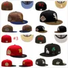 Sombreros ajustados calientes Snapbacks sombrero baskball Gorras Todo el logotipo del equipo hombre mujer Deportes al aire libre Bordado Algodón plano Gorros cerrados Flex Sun Cap tamaño 7-8 H2-11.10