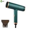 Hair Dryers Professional Hair Dryer 32000RPM Blue Light Negative Ion Natural Air Powerful Strong Winds 2 Gears Low Noise Blower Nozzle 231109