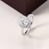 1.0Ct Oval Cut D-Vs1 Engagement 14K White IGI Certified Lab Grown Diamond Halo Ring