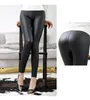 Leggings femme cuir noir Fitness LightMaThinThick femme SexyClub Push Up chaud Slim taille haute pantalon