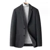 Garnitury męskie wiosenne i jesienne garnitury Business Casual Top Wool Coat Solid Kolor High End Mash