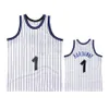 Yeni Basketbol Formaları Hardaway 1 McGrady 1 Vintage Beyaz Mavi Siyah McGrady O Neal 32 Açık Hava Spor Basketbol Tank Top