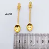 58mm ancient Mini metal Spoon Medicine Bottle Use Sniffer Snuff Powder Tobacco Micro-tuning Shovel Crown spoon