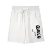 Erkek Şort Yaz Yüksek Sokak İpli Rahat Kırpılmış Joggers Pantolon Tasarımcı Pantolon Siyah Beyaz Pantolon Boyutu M-2XL