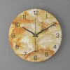 Wandklokken 12inch Marble Design Silent Clock Kid's Room Decoratie Living Creative Modern Art