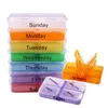 Weekly Daily Plastic Tablet Box Storage 7 Day Tablet Sorter Box Container Case Organizer