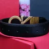 Luxury Designer belts Men fashion denim belts Classic vintage letter smooth buckle Double-sided available casual belt width 3.3cm wholesale