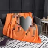 Moda cobertor grande vento amor cavalo laranja sofá lazer ar condicionado cobertor viagem escritório nap capa cobertor verão