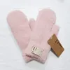 Mitaines Belle Gant Épaississement Étudiant Simplicité Peluche Double Pont Gants Classiques Garder Au Chaud Wrap Doigt Femme Homme Gants D'hiver AAZ34