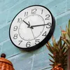 Wall Clocks Household Quartz Clock Home Decor Bathroom Plastic Operated