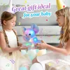 Peluş Işık - Yukarı Oyuncaklar Müzikal 28cm Parlayan Peliş Oyuncak Fil Bebek Atma Yastıklar Doldurulmuş Oyuncak Hayvanları Kawaii Kızlar İçin Işık Hediyesi 231109