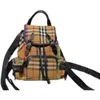 Fashion Plaid School Bag Casual Mini Backpack Designer Women Shoulder Bags