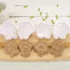 Baking Moulds 4pcs/set Monkey Car Flower Plastic Biscuit Mold DIY Kitchen Cake Decorating Tool Cookie Cutter Stamp Fondant Embosser