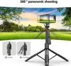 Selfie Stick Phone Tripod Anti-Jitter Telescopic with Wireless Remote Control Aluminum Alloy 360° Rotatable For iPhone Android Phone Camera