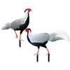 Garden Decorations 2 PCS Pheasant Decoration Stake Outdoor Lawn Acrylic Yards Dekorativa digitala skyltar