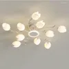 Kroonluchters creatieve led kroonluchter verlichtingsbar studeerkamer plafond licht lampje eenvoudige eetkamer hanglampen moderne woonslaapkamer lamp