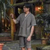 Ethnic Clothing Traditional Japanese Style Cotton Yukata Kimono Casual Shirt Tops Shorts Chinese Hanfu Robes Home Pajamas Set Bathrobe