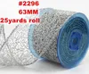 Cadeauverpakking 6m X 25yards Zilver Net Glitter Wired Edge Kerstlint voor Boog Bruidstaart Boomdecoratie N2296 231109