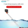 Monopiedi selfie TELESIN per GoPro11/10/9 Selfie Stick impermeabile per Action2/3/4 Accessori per fotocamere sportive Q231110