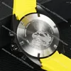 Orologi da polso 2023 Cronografo al quarzo Orologio da uomo quadrante nero cinturino in caucciù giallo Relógios Masculino