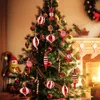Kerstversiering 14-delige set Balboomornamenten Rood snoepgoed Kerst hangende hangers Navidad Jaar thuis 2024 Geboortegeschenk 231109