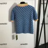 LAPEL DESIGN DIESEL TOP Women Knits Reckered Texture T-shirt Lady Fashion V-Neck tröja ärmlös design Tees Nya ankomster