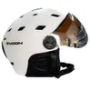 Hełmy narciarskie Hełmy narciarskie Gogle z integralnie obciążonym PCEPS Helme Skimet Outdoor Sports Snowboard Snowboard Helmets 231109