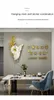 Horloges murales horloge Design moderne plume muet autocollants lumière luxe acrylique simple face numérique salon décor D