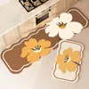 Carpets INS Flower Kitchen Mat Non-slip Entrance Doormat Home Living Room Bathroom Decor Alfombra Tapis Cuisine