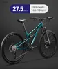 Fietspedalen 27.5 Mountain Bike Soft Tail Downhill Bike Dubbele demping 30/33 Speed ​​Mountain Gravel Bicycle Hydraulische schijfrem M230410