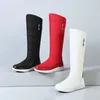 Boots Ladies Outdoor Shoes Winter Comfort Warmth Snow Boots Female Slip On Increase Women's Shoes Stitching Large Size Knee High Boots 231110
