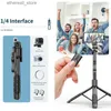 Monopiedi per selfie Treppiede per selfie Stick 1,55 m Bluetooth senza fili pieghevole Otturatore per selfie Treppiede remoto Maniglia fissa Rotazione a 360° Supporto per telefono con giunto cardanico Q231110