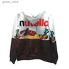 Heren Hoodies Sweatshirts Nieuwe Mode Nutella Voedsel 3D Bedrukte Hoodie Hip Hop Casual Stijl Tops Streetwear Oversized Truien Sweatshirts met capuchon Q231110