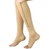 Спортивные носки 1 пары компрессионные чулки для женщин давление давление на велосипедное молнии на молнии.