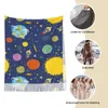 Scarves Cartoon Spaceship Scarf For Women Fall Winter Shawls And Wrap Space Cute Anime Long Large With Tassel Lightweight