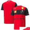 클래식 페라리 F1 티셔츠 의류 포르마 1 팬 극단적 인 스포츠 통기 의류 최고 간단한 짧은 슬리브 커스텀 드롭 배달 DH3JC