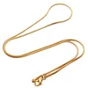 1.2mm En Acier Inoxydable Serpent Os Lien Chaînes Pour Pendentif Colliers De Mode Femmes Enfants Partie Or Couleur Bijoux