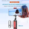 Selfie Monopods Wireless Bluetooth compatible Selfie Stick Extendable Monopod Remote Control Gimbal Stick Tripod For iPhone 14 13 Q231110