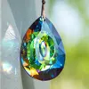 Prisms H D 76mm Ab Color Crystal Prism Suncatcher Wiszący dekoracja wisiork żyrandol części domowe figurka figurka DIY 231110