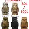 Outdoor Bags Mountaineering Bag 80L 100L Climb Military Tactical Backpacks Large Backpack Outdoors Hiking Camping Travel 231109