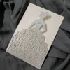 Cartes de voeux 10x Silver Glitter Quinceanera Invitation Fille Princesse pour Sweet 15 Fête d'anniversaire 231110