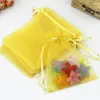 Gift Wrap 50pcs/lot Gold Organza Bag 30x40cm Large Wedding Favor Boutqiue Jewelry Packaging Drawstring Bags