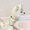 犬の襟のリーシュプリンセスドッグハーネスとリーシュセット